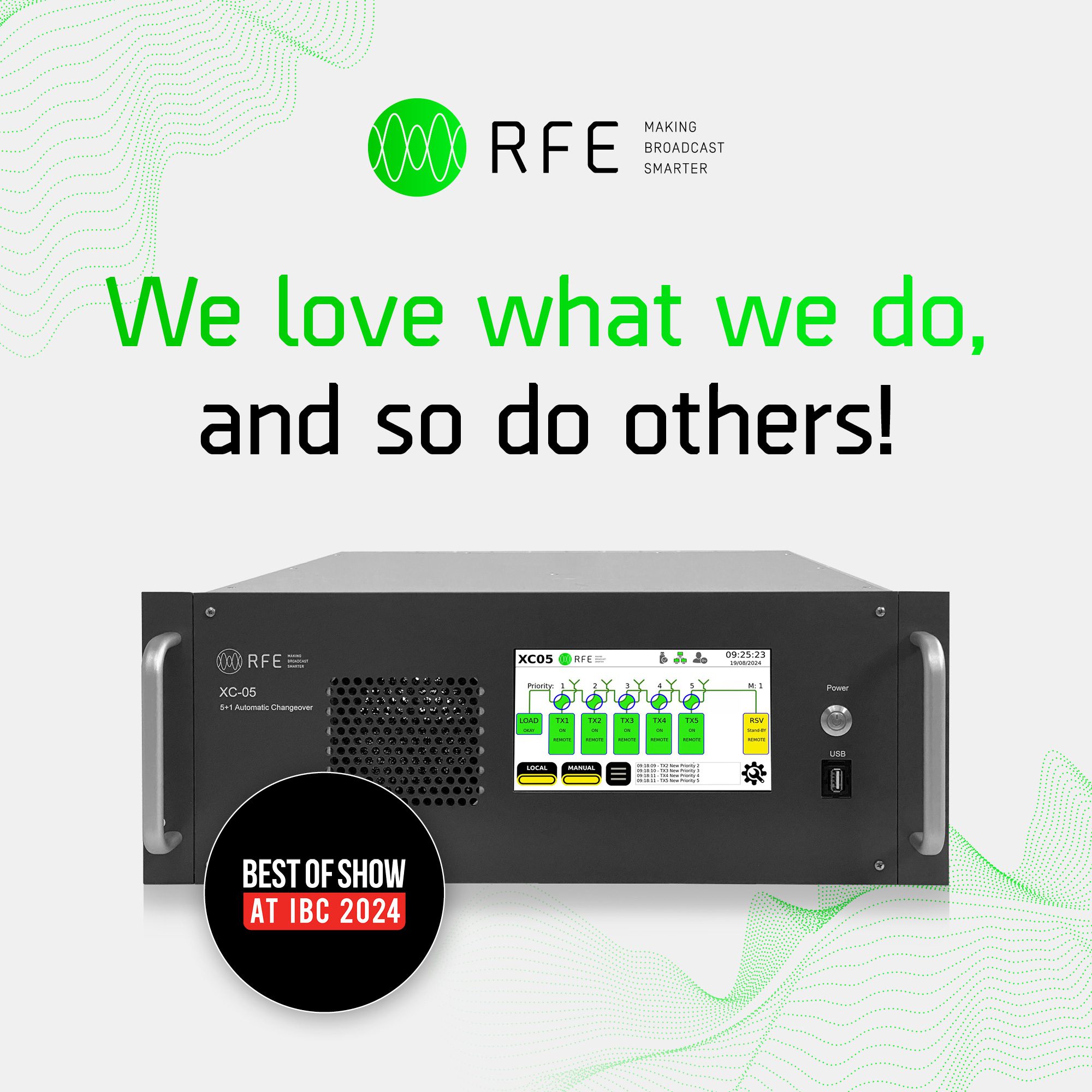 We are excited to announce that RFE Broadcast won another Radio World award